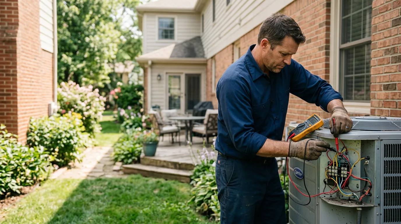 HVAC technician working near Schuyler Lake, NY